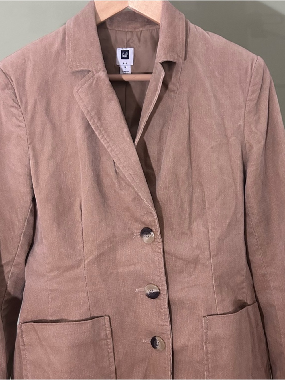 Vintage Y2K GAP Blazer Jacket Womens Size M Tan
